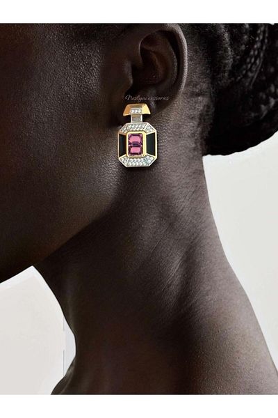 neslyaccessories Baguette Stone Women's Earrings