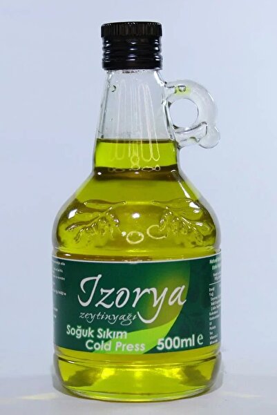 İzorya Natürel Sızma Mut Zeytinyağı Galon Cam Şişe 500ml