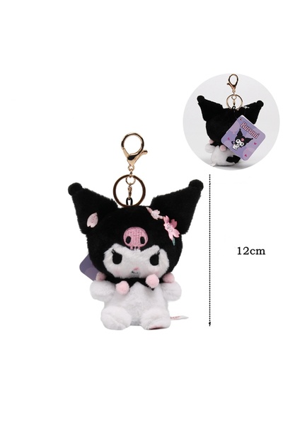 Choice 6 Sanrio Plush Toys Fantasy Cinnamoroll Kuromi Pendant Bag Accessories Keychain Bag Car Pendant Val.