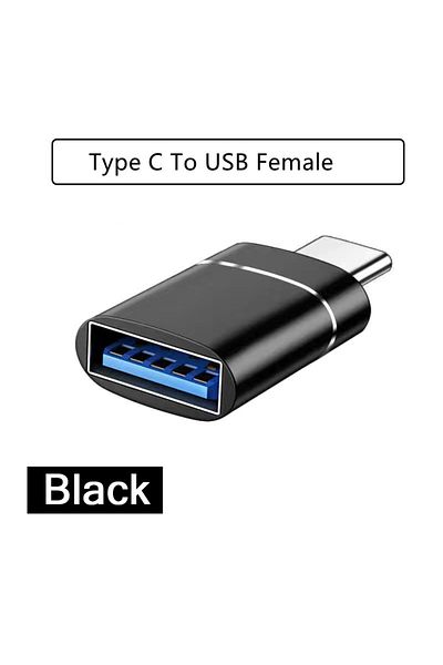Choice Type C-USB Black 1/2PC Type C To USB 3.0 OTG Adapter USB C Male To USB Female Converter For Laptop M