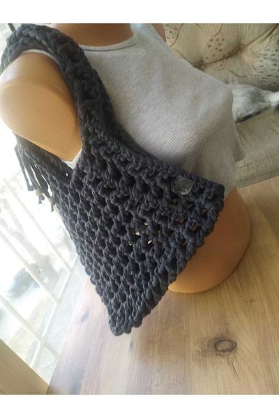 MAM Asymmetrical Summer Mesh Bag Shoulder - Arm Handmade