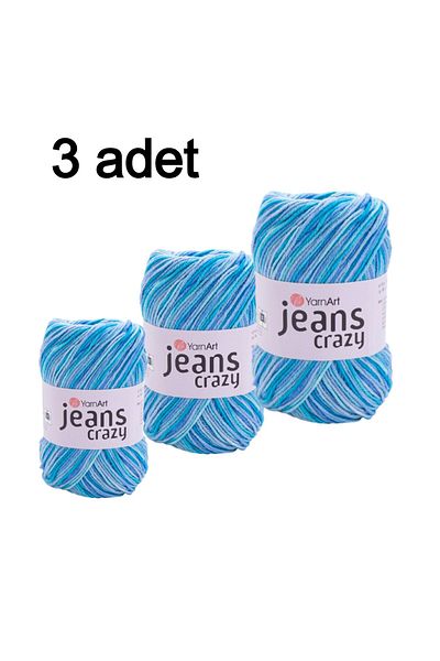 Yarnart Yarn Art Jeans Crazy Organza String 3 Συσκευασία