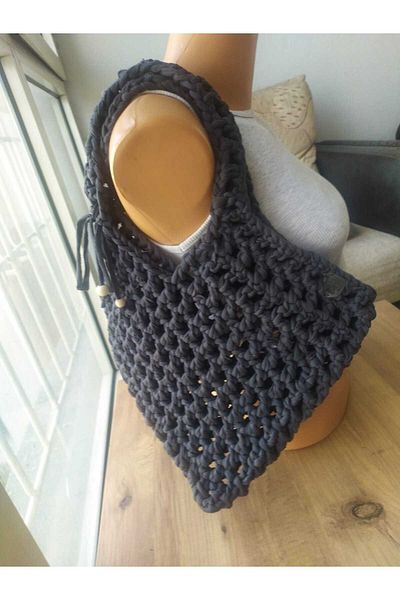 MAM Asymmetrical Summer Mesh Bag Shoulder - Arm Handmade