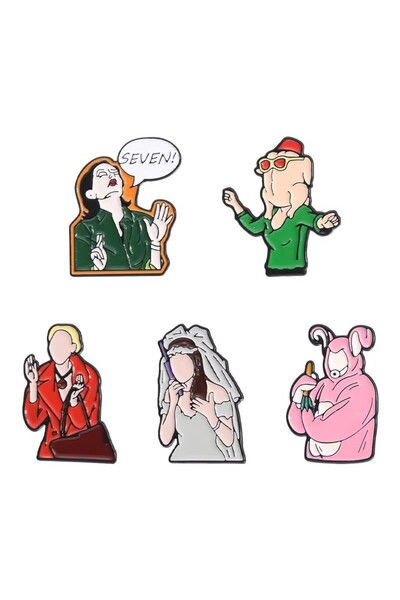 Choice مجموعة 1 دبابيس مينا مستوحاة من مسلسل الأصدقاء التلفزيوني الكلاسيكي من...