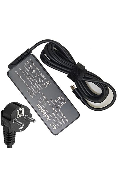 Choice محول طاقة تيار متردد 65 وات 20 فولت 3.25 أمبير بمقبس الاتحاد الأوروبي، USB Type-C، شاحن لأجهزة الكمبيوتر المحمولة Lenovo Thinkpad X1