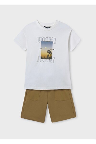 MAYORAL LİMİ  erkek çocuk yumuşak dokulu penye t-shirt şort 2 parça takım