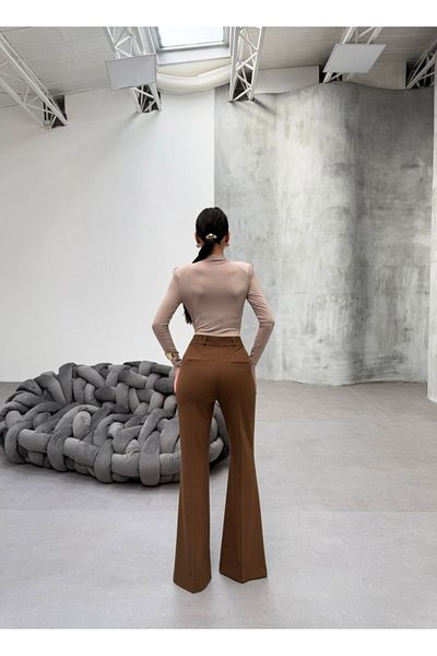 leyla sanat sanata yeni bir bakış açısı Leyla Art a New Perspective on Art 230 Gr Poly Viscose Full Lycra Flare Leg Pants