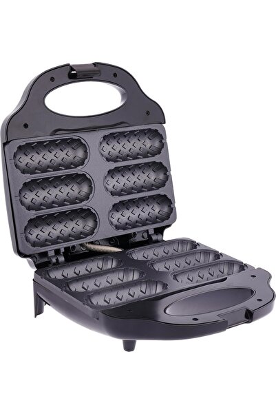 HOME MASTER ماكينة صنع الهوت دوج و الكباب و الوافل قدرة 750واط HM-358 اسود من...