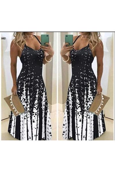 Modayakamoz Rochie de damă Suprem Fabric cu imprimeu digital