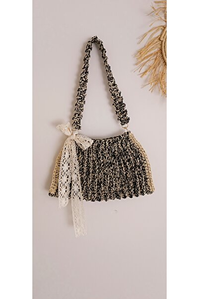 SİMAYMODDA حقيبة القش حقيبة يد الشاطئ حقيبة الكتف