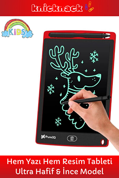 Knicknack Premium Lcd Ekranlı Kalemli Dijital Çizim Tableti Yazı Tahtası Boya...