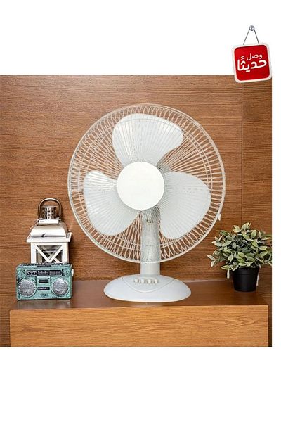 Cady One 3-blade electric table fan, 45 watts, with 3 speeds