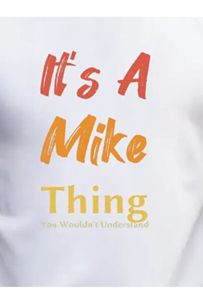 Kokosh moda Dressify Women’S Fashion Men's It Is a Mike Thing Printed Men's T...