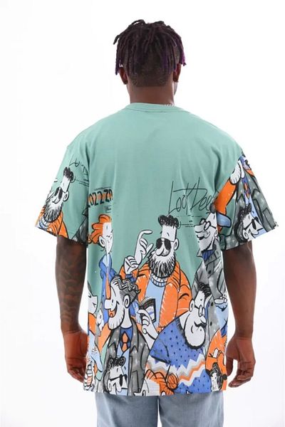 Modayakamoz Μπλουζάκι Unisex Oversize Mint Green Crew Neck