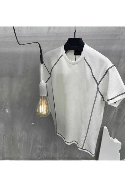 JANES Λευκό Unisex Oversize T-Shirt - Karoyaka ραμμένο
