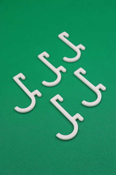 CWORKS 3D Baskı Skadis Uyumlu Çok Amaçlı Pano Parçası / 5'li Çengel Seti