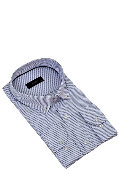 ADVANTE Чоловіча сорочка великого розміру з одним кишенею та довгими рукавами BGL-ST04341