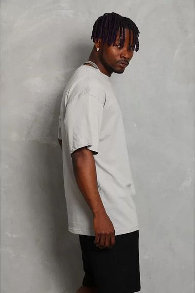 JANES Γκρι μπλουζάκι Unisex Oversize Crew Neck