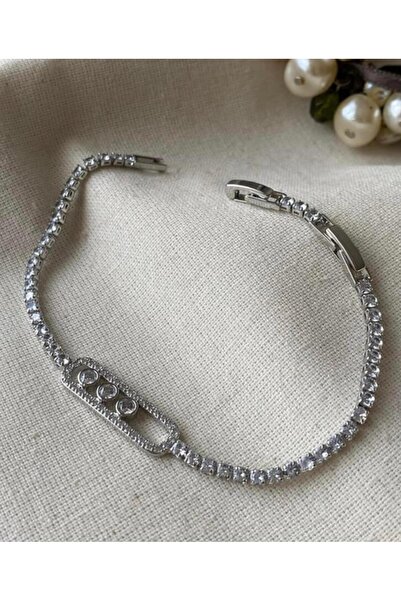 ÇELİKONLİNE Silver Messik Model Waterway Bracelet