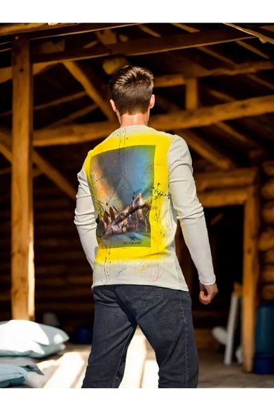 JANES Μακρυμάνικο μπλουζάκι Unisex Crew Neck - Λευκό