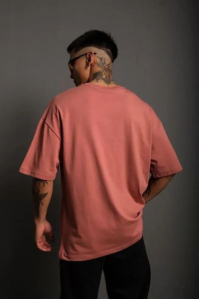 Modayakamoz Ανδρικό μπλουζάκι 24/1 Flat A Quality Oversize - Dusty Rose