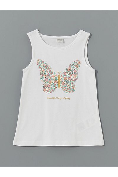 LC Waikiki Lcw Crew Neck Girls Tank Top and Shorts