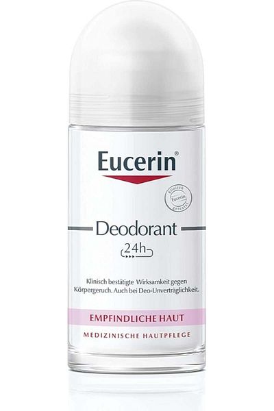 Eucerin Eucerin Deodorant Roll-On for Sensitive Skin, Unscented, Unisex, 50.0 ml