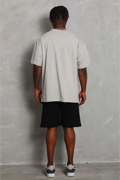 JANES Γκρι μπλουζάκι Unisex Oversize Crew Neck