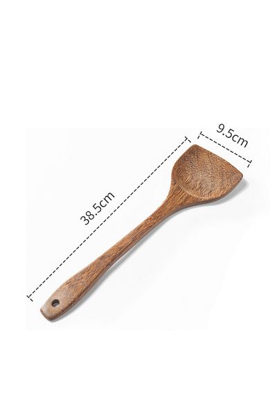 Choice 38.5cm Spatula Gianxi Kitchen Utensils Set Non-stick Chicken-wing Wood Kitchenware Soup Spoon Spatul