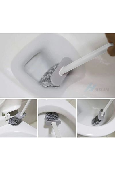 shopwave Hygienic Toilet Bowl Cleaning Silicone Flexible Brush (5047)