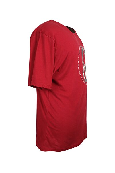 tambattal Men's Large Size Printed Crew Neck T-Shirt