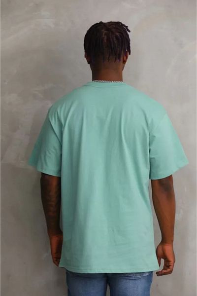 JANES Μέντα Πράσινο Unisex Oversize T-Shirt - Printed