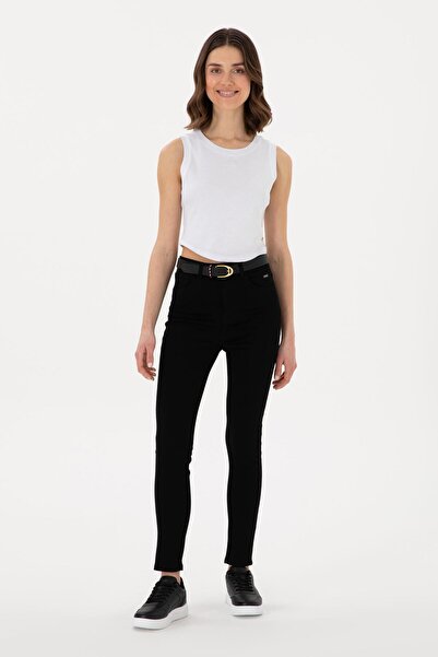 U.S. Polo Assn. US POLO ASSN 2080816 Kadın Kadın Siyah Jean Pantolon