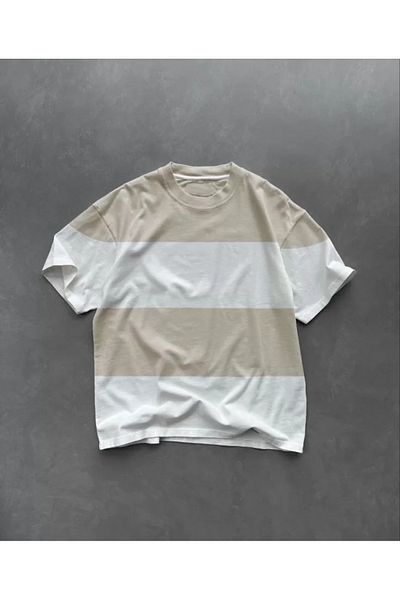 JANES Unisex Crew Neck T-Shirt - Μπεζ