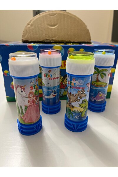 Colore 20 Adet Star Üflemeli Köpük Baloncuk Balon Bubbles Karne Hediyesi