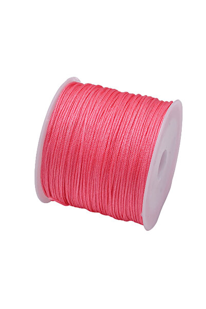 Choice حبل نايلون 0.8 مم، لون وردي، 45 مترًا، 50 ياردة، 0.8 مم، مصنوع من النا...