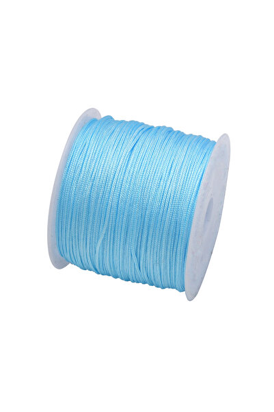 Choice 0.8 مم 45 مترًا أزرق فاتح 50 ياردة 0.8 مم حبل نايلون للحرف اليدوية لصن...