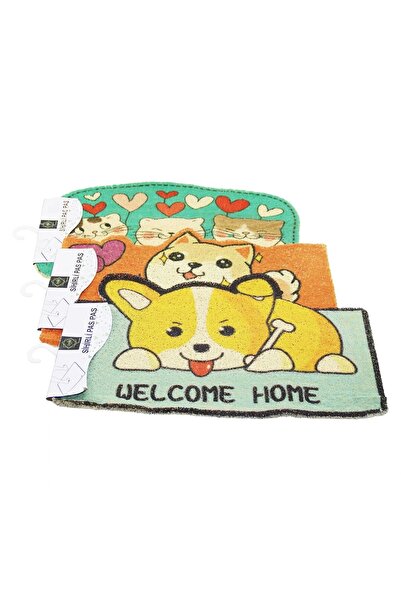 shopwave 37X57Cm Rubber Plastic Door Mat with Animal Figures (5047)