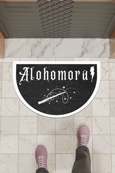 Dormot Home Black Modern Digital Doormat - Pre-Door Mat