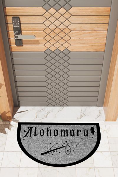 Dormot Home Modern Digital Gray Mat - Front Door Grinding