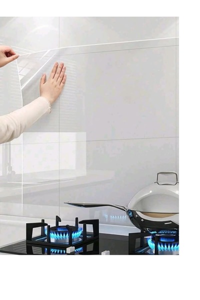 Generic 2 لفة شفافة عالية الدقة مقاومة للماء والزيت والحرارة، تحمي أسطح المطبخ