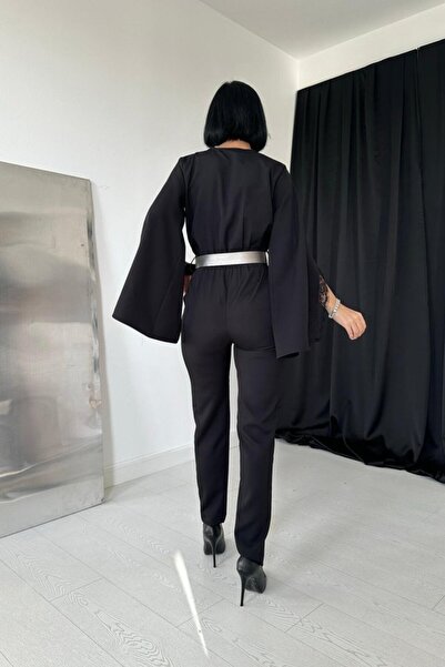 TUA MODA Tua Moda Black Slit Jumpsuit