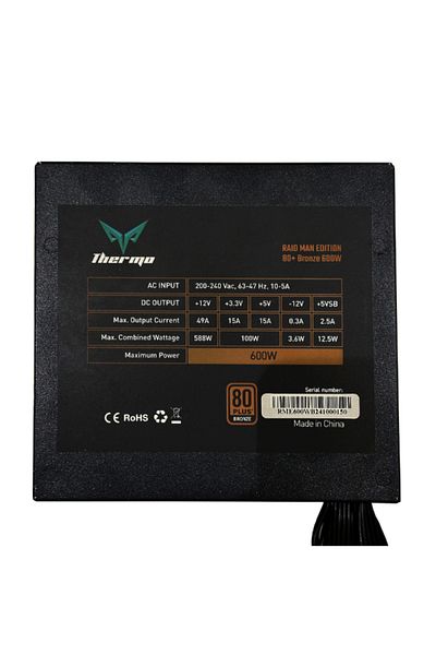 Thermo Thermo Power Supply 80+ TB600B Bronze 600W