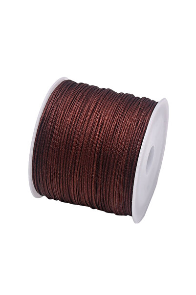 Choice حبل نايلون 0.8 مم، 45 مترًا، لون القهوة، 50 ياردة، 0.8 مم، مصنوع من ال...