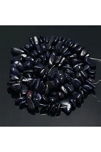 Choice طول حوالي 39 سم من الحجر الرملي الأزرق 16 بوصة حبات حجر طبيعي رقائق حب...