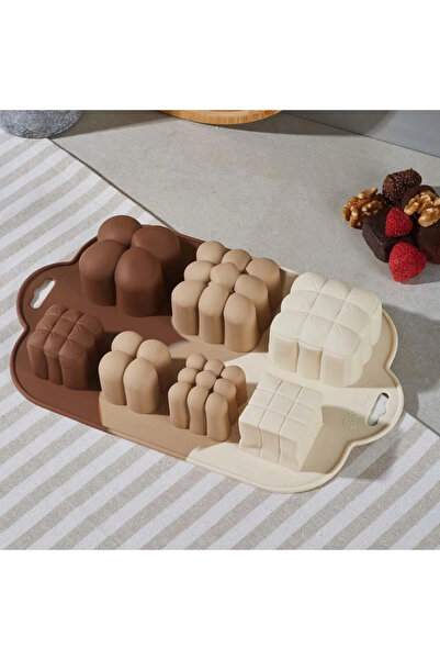 adin tasarım Bubble Mum Yapım Seti Mum Eritme Kabı 500 ml Bubble Mum Kalıbı 7 Bölmeli Mum Fitil ve Tutacağı