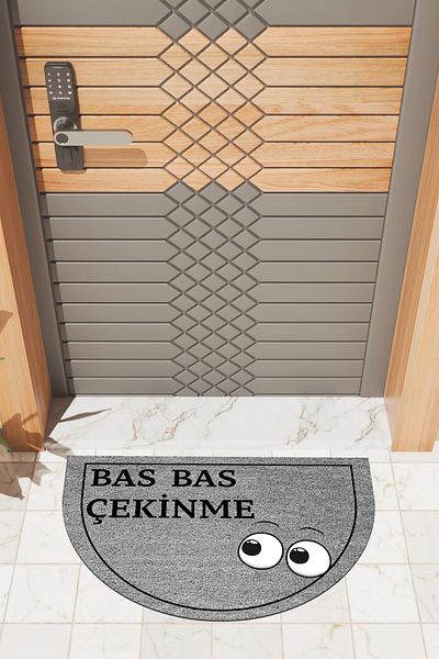 Rugmood Modern Digital Doormat Gray Bass Bass Pullout Doormat - Door Front Mat