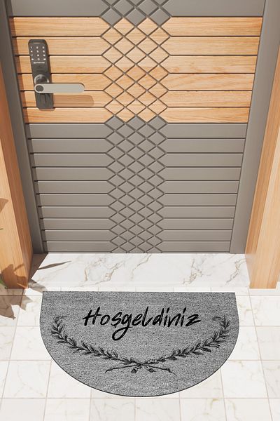 Dormot Home Modern Digital Doormat Gray Welcome Doormat - Front Door Mat
