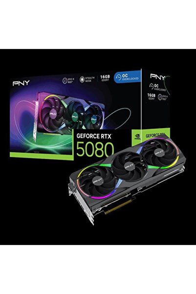 PNY Placă video RTX5080 16GB EPIC-X RGB VCG508016TFXXPB1-O GDDR7 256bit HDMI ...