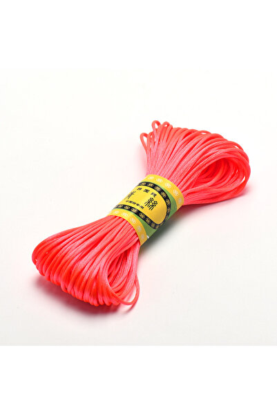 Choice 1.5mm W x 20m L peach red 20M 1.5mm Satin Nylon Trim Cord, Rattail Cor...